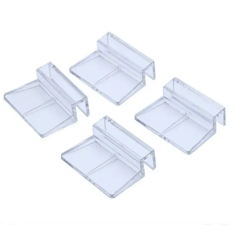 New 4Pcs/set Fish Aquatic Pet Parts Aquarium Fish Tank Lid Cover Acrylic Clips Aquarium Top Cover Support Holders 6/8/10/12mm