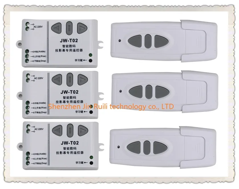 AC110V 220 V 240 V inteligentny cyfrowy przełącznik bezprzewodowego pilota zdalnego sterowania systemowy dla ekran projekcyjny 3 * nadajnik + 3 *