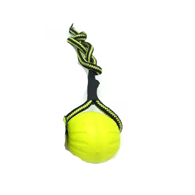 EVA Floating Pet Dog Training Ball Puppy Bite Resistant Ball With Rope Pet Training Ball Chew Toys For Pet Supplies - Image 12