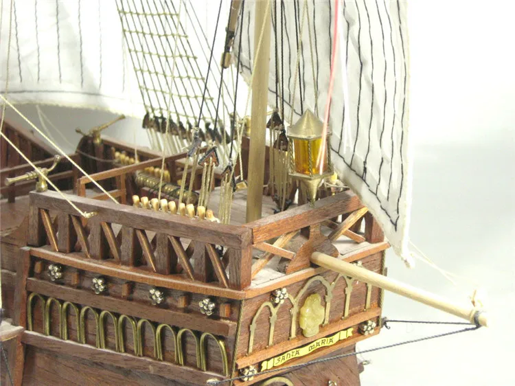 Ancient Ship Model Building Kit Columbus Expedition Fleet Ships Scale 1:50 Santa Maria 1492 Sailboat Model