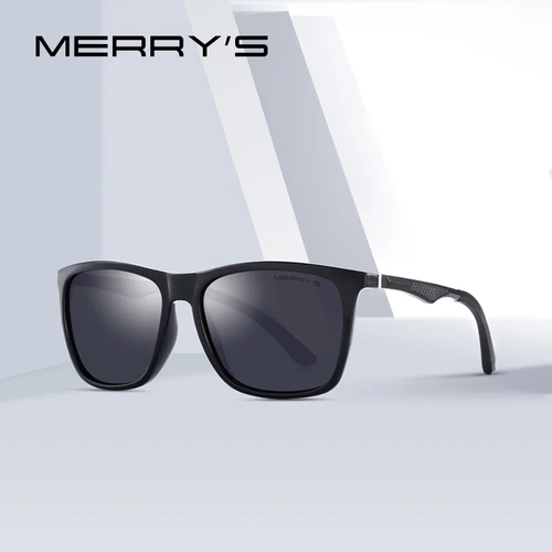 MERRYS DESIGN-gafas de sol polarizadas HD para hombre, lentes de sol deportivas para pesca, piernas de aleación de aluminio, protección UV400 S8186