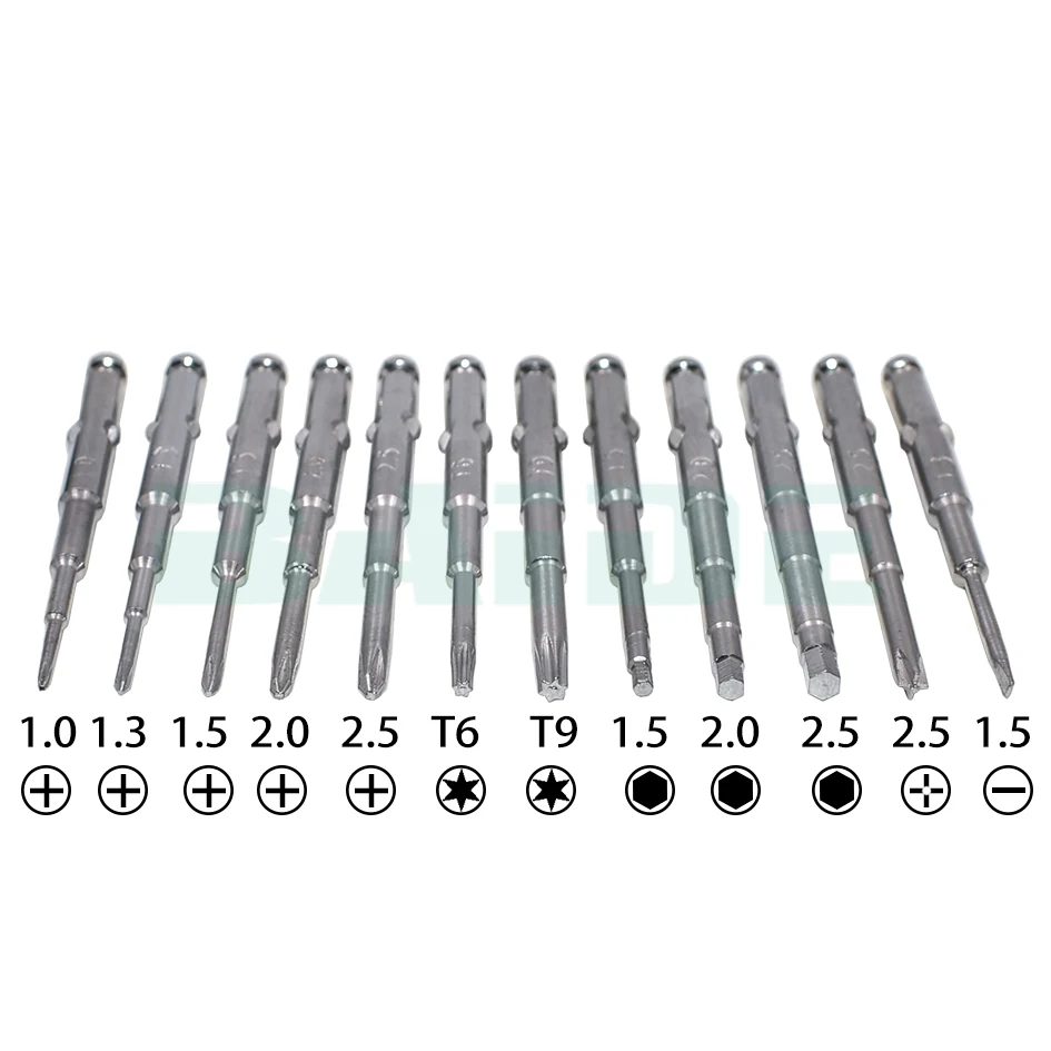 BAIDE 13 in 1 Magnetic Wallet Precision Screwdriver Set Kit for RC Drone FPV DJI Phantom 3 4 Mobile Phone 250set/lot