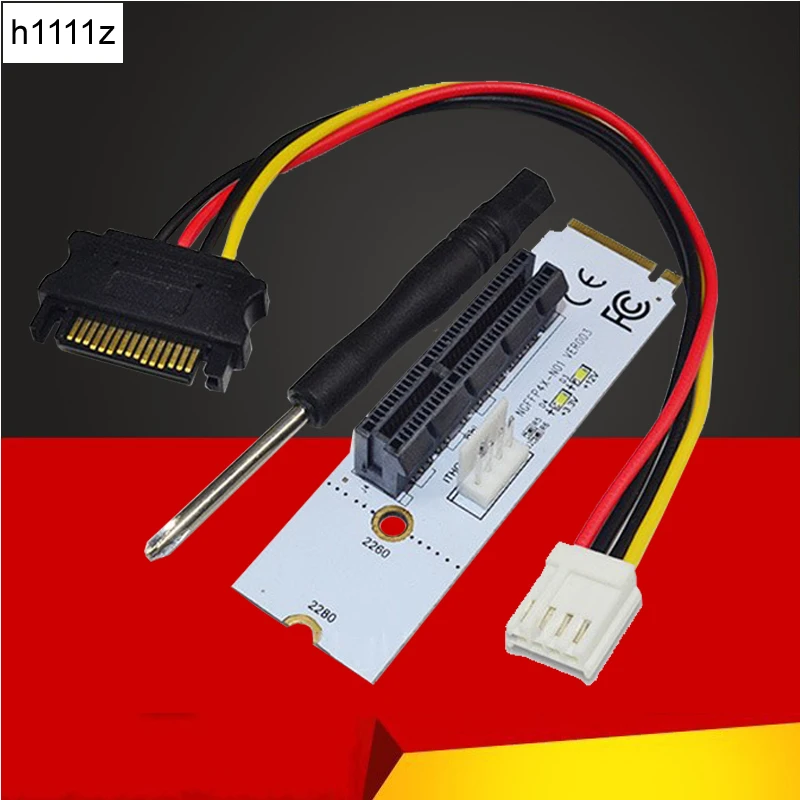 

Новая карта расширения NGFF M.2 Key M к PCI-E 1X 4X 8X 16X, адаптер слота для майнинга графической карты ETH и т. д. со светодиодом для майнинга BTC, LTC Miner Machine