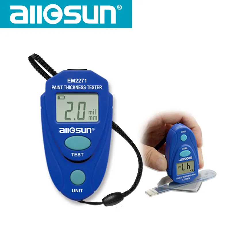 All Sun EM2271 Russia Manual Digital Mini Car Paint Thickness Meter Paint Thickness Gauge Auto Coating