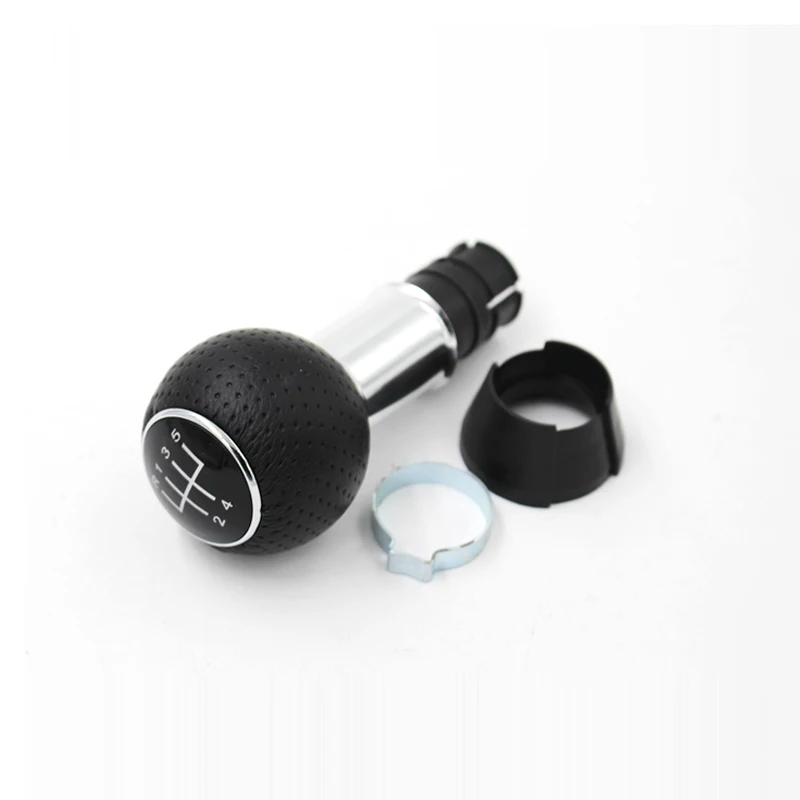 PU Leather knob 23mm Chrome Ring 5 or 6 Speed Gear Shift knob only  for Audi A3 8L 01-03