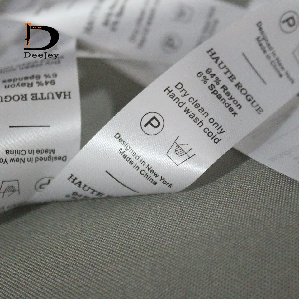 2015 care labels for clothes customized garment labels 1000pcs per roll clothing wash label instruction tag