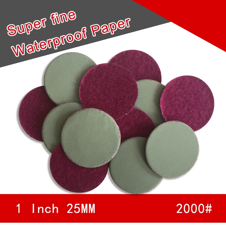 56PCS 1 Inch Flocking Waterproof Sandpaper Abrasive Paper Self-adhesive Wet & Dry for Sanding Polishing Power Tools Accessories