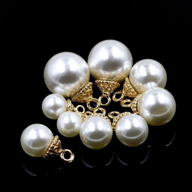 8 10 12 14mm Crystal Glass Freshwater Imitation Pearl for Jewelry DIY Making Loose Round Bead Crafts Handmade Earing Accessories