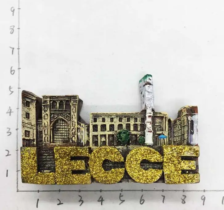 Italy Lecce 3D Fridge Magnets Travel Souvenirs Refrigerator Magnetic Stickers Home Decoration