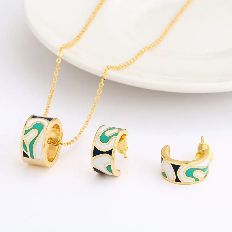 R&X Necklace/earrings Romantic Dieraden Women Trendy Anniversary Jewelry Sets Classic Fashion Dubai Ensemble Bijoux Jewelry Sets