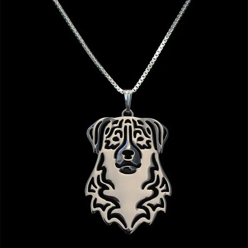 Jewelry Australian Shepherd Dog Necklaces Women's Alloy Animal Shaped Necklaces Drop Shipping