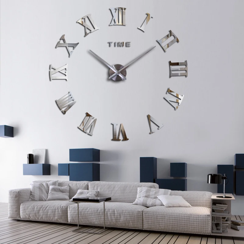 special offer acrylic mirror wall clock diy stickers still life clocks living room clocks home decoration modern quartz watch