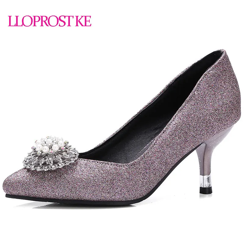 

LLOPROST KE Women High Heels Shoes 6cm Pumps Women Black Shoes for Wedding Stiletto High Heeled Shoes Party Thin Heels MY146