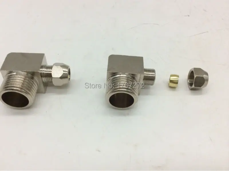 จัดส่งฟรีทองแดงfitting1/2 "x 8มิลลิเมตรที่มีคุณภาพสูงข้อศอกปลอกโลหะท่ออุปกรณ์ท่อเกลียวชายเชื่อมต่อเหมาะสมทองเหลือง