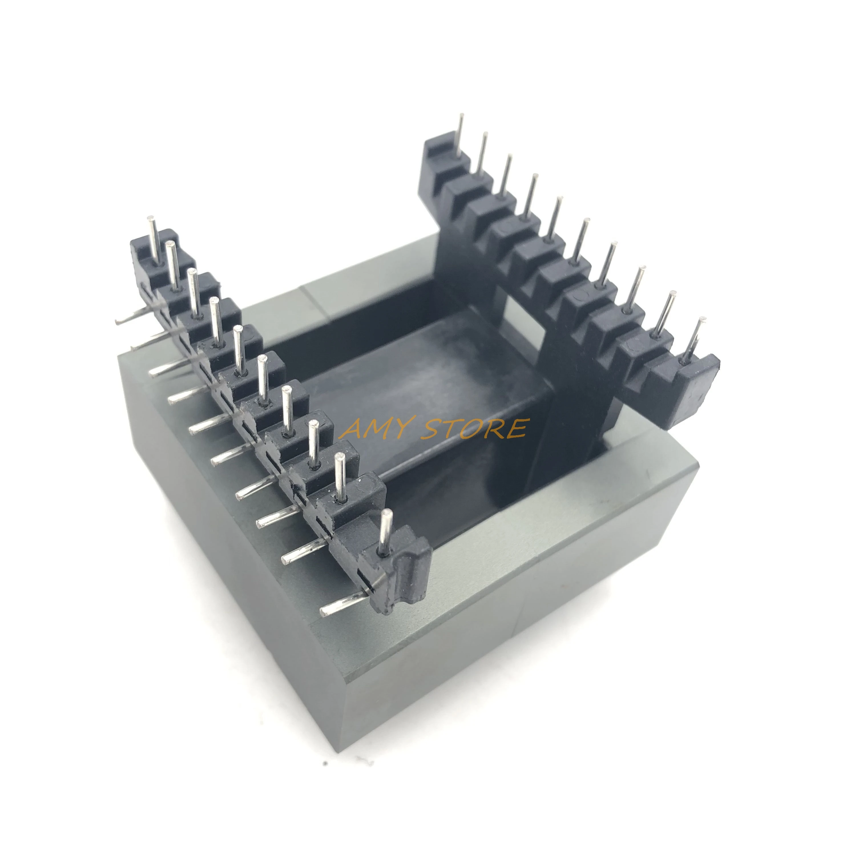 EE55 EE Type (10+10) 20Pins High Frequency Transformer Ferrite Magnetic Core Horizontal Coil Former