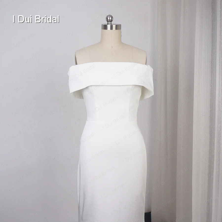 Spandex Mantel Hochzeit Kleid durch Crepe Reine Brautkleid Hohe Qualität Fabrik Gewohnheit Stellen