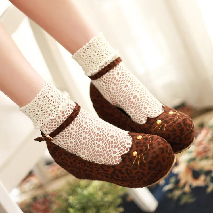 

Women Japanese Lolita Cosplay shoes Round Toe Princess Woman Girl Cos Cosplay Shoes