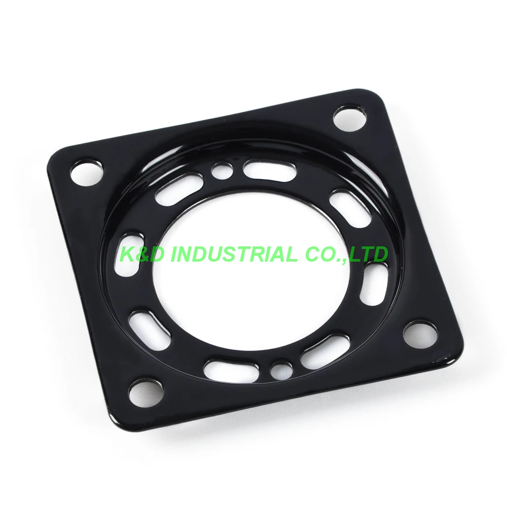 Base de tubo de montaje de acero inoxidable, 4 unidades, 4 pines, placa a prueba de golpes, negro, U4A, U5A, U6A