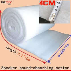 HIFIDIY LIVE Width 1m Polyester Fiber Wool Acoustic insulation  material sound-absorbing cotton white cotton flame-retardant