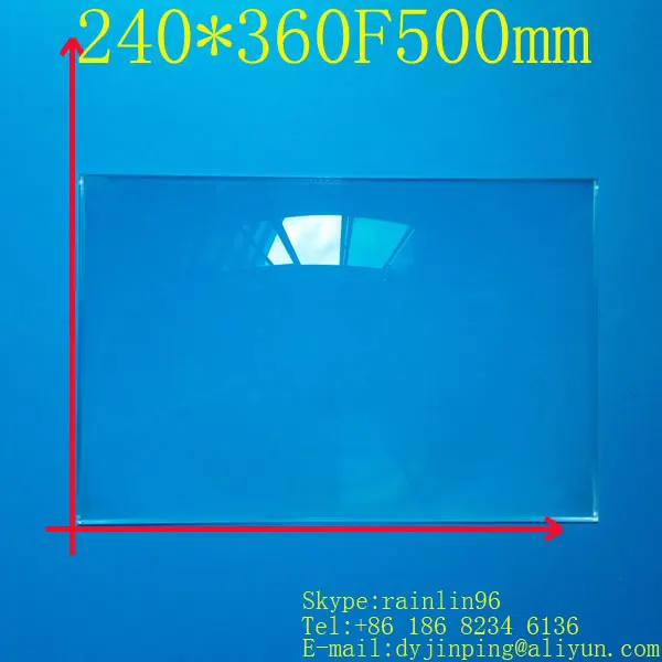 

free shipping 15.6 inch lcd panel DIY projection screen projector fresnel lens 240MM*360MM focal length 500 MM