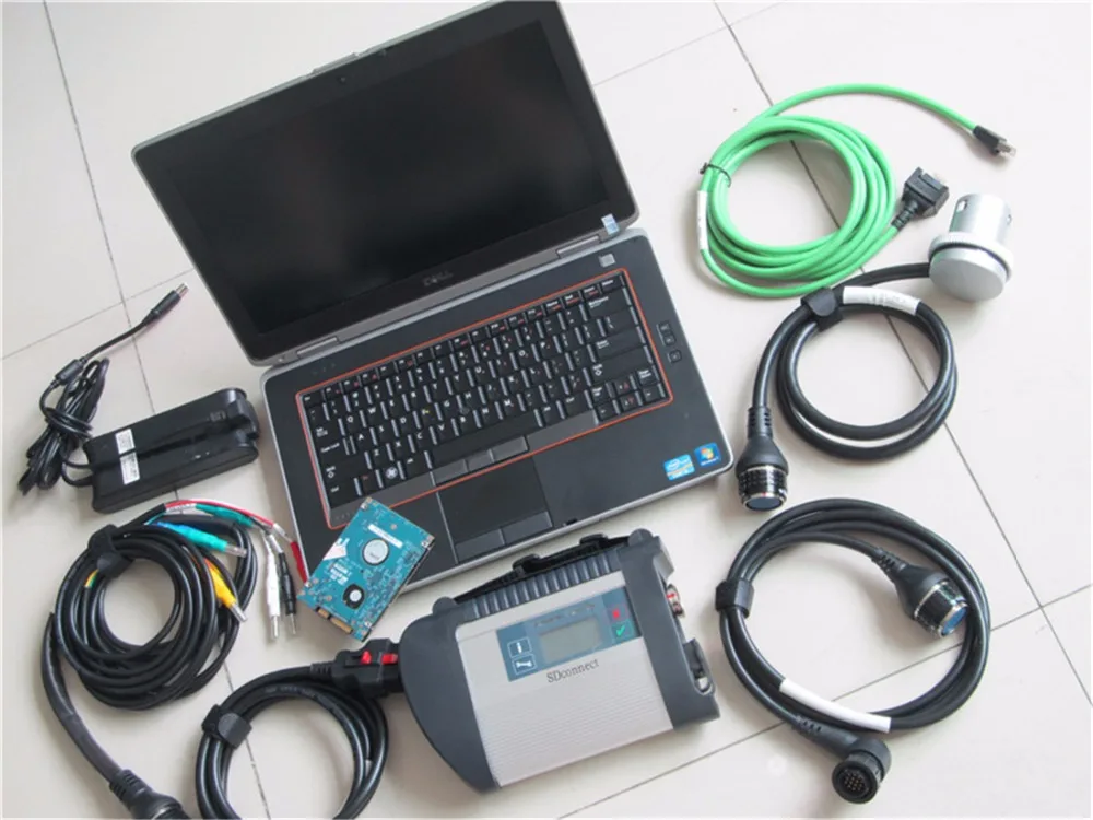 

mb star c4 sd connect for mb diagnostic tool mb sd with hdd full software 2023-09 with e6420 laptop for car and truck