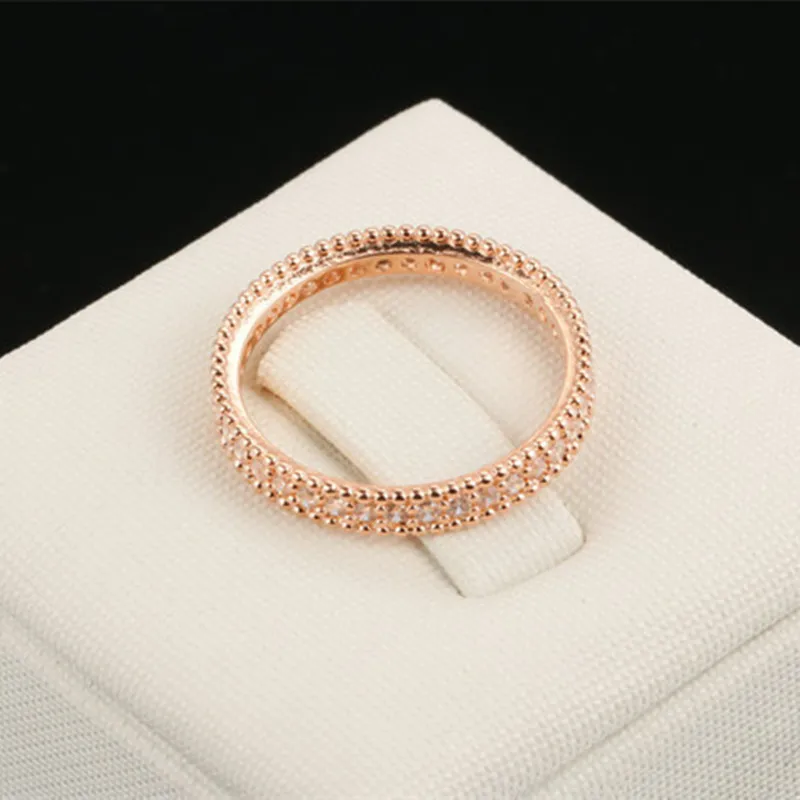 CC Ring For Women Fashion Jewelry Classic Rose Gold-Color Party Bride Wedding Engagement Accessories Anillo CC1109