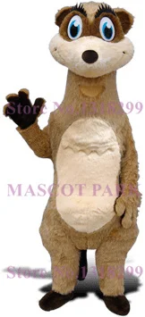 mascot meercat mascot costume Adult Size Big Eyes Long Eyelash mongoose mongoos Theme Anime Cosplay Costume Carnival Fancy Dress