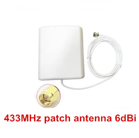 433MHz patch panel antenna SMA outdoor aerial data transmitting 433M 6dBi