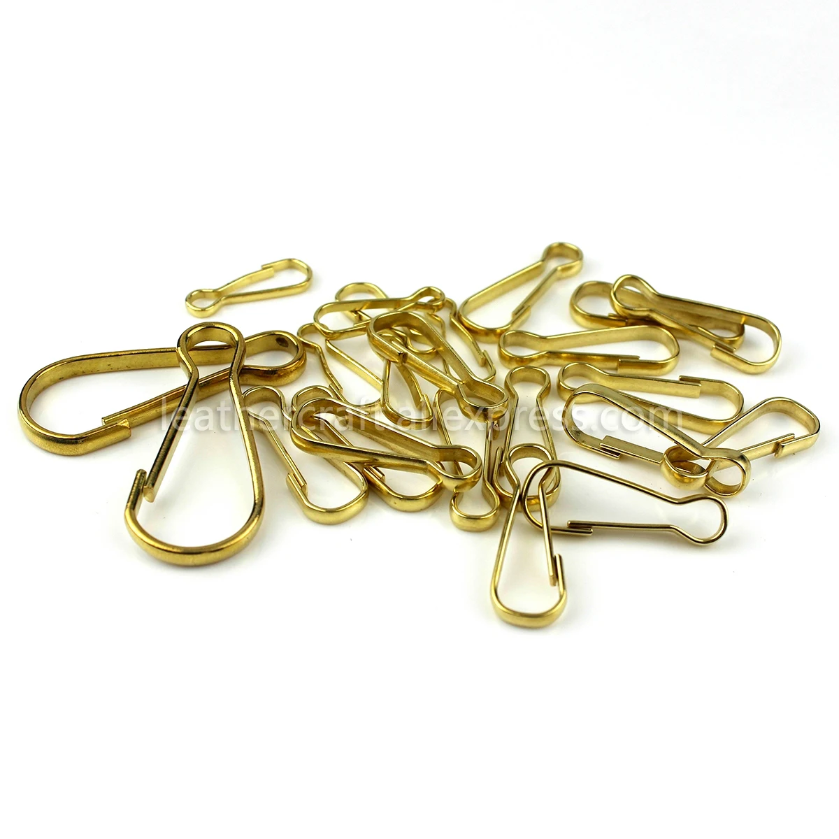 5 pcs Wholesale Solid Brass S-Ring Curtain Clasp Split Key Ring Hook Chain Loop none-spring gate 20mm/ 33mm/ 51mm simple hooks