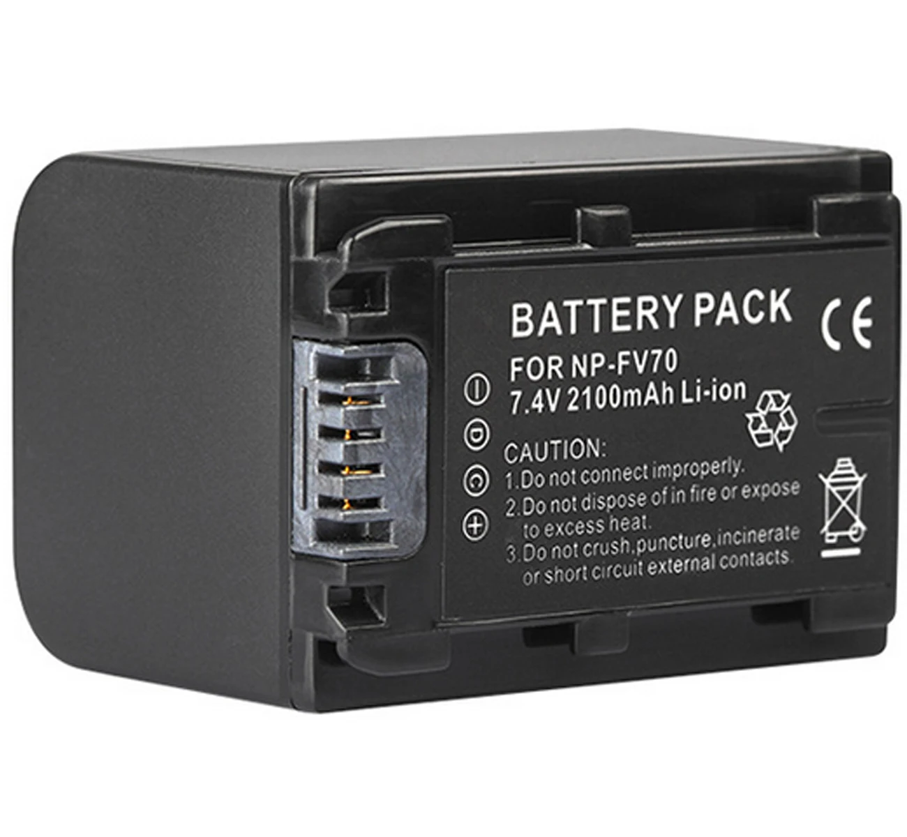 NP-FV70 Battery Pack for Sony HXR-NX30, HXR-NX70, HXR-NX80, HXR-MC50, HXR-MC50U, HXR-MC50E, PXW-X70, PXW-Z90, PXW-Z90V Camcorder