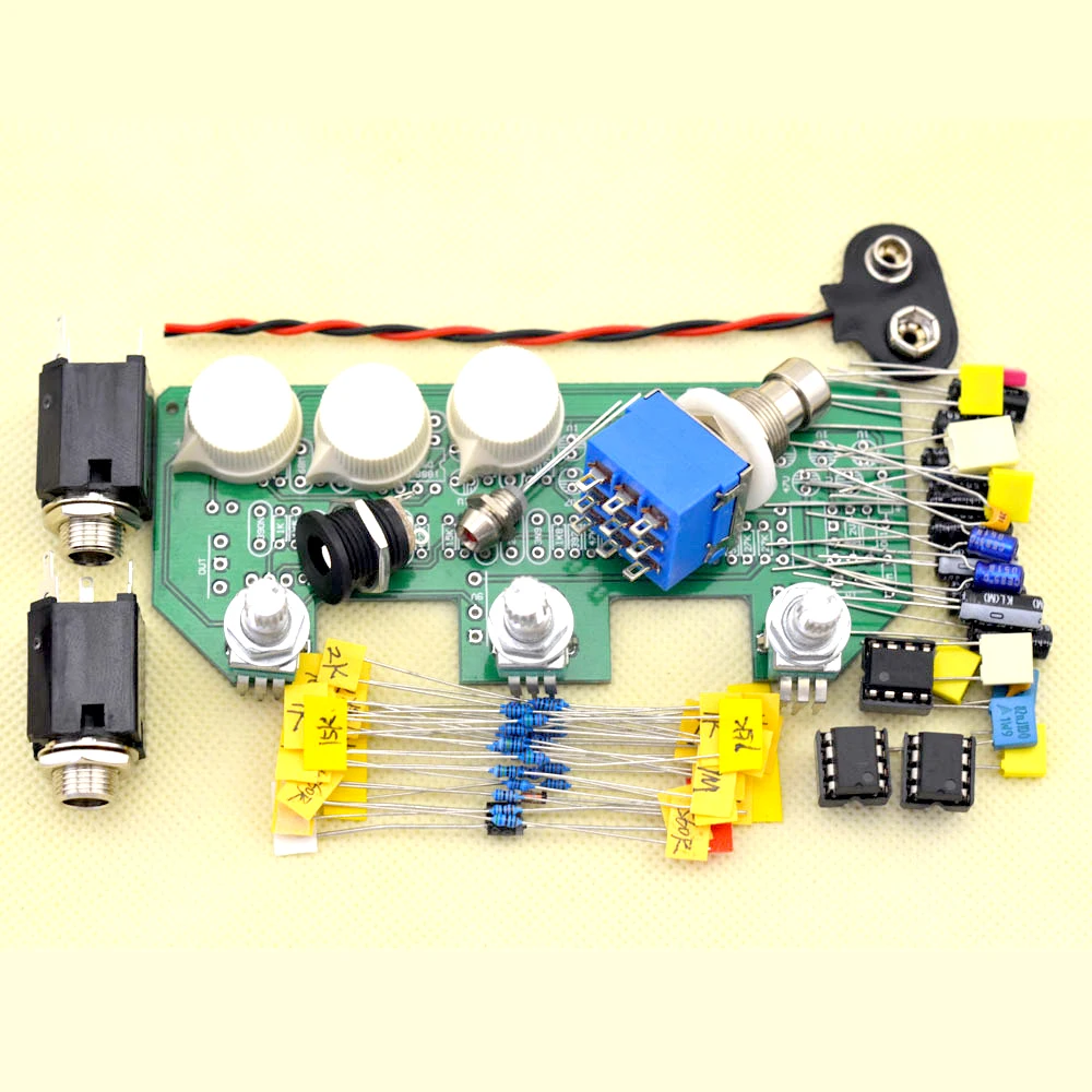 DIY Klon Overdrive Guitar Pedal Full Kit True Bypass Free Shipping
