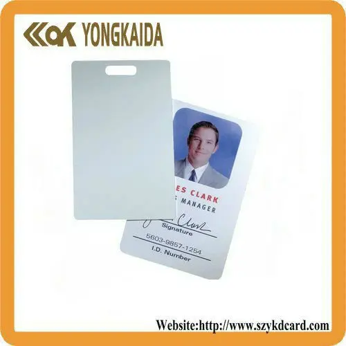 Yongkaida 500pcs/lot 125khz RFID Plastic thick card original t5577 RFID card smart card induction card