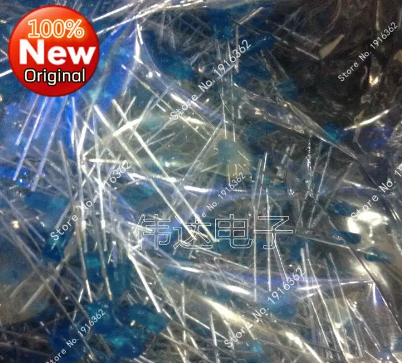 

1000PCS/Lot F3 blue light-emitting diode 3mm blue long foot super bright LED