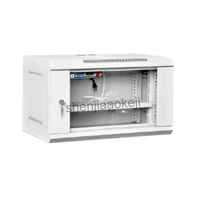 6u  Network Cabinet KB6406 Switch Cabinet  Monitor cold-rolled steel 19-inch wall-mounted cabinet 220v 1pc