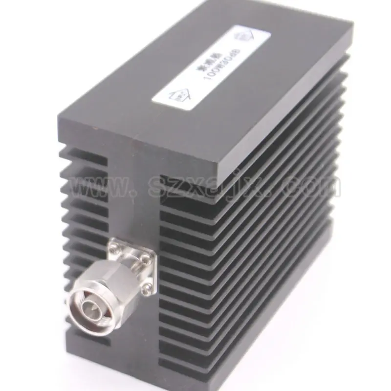 

JX High power RF attenuator N male to N female 100W DC-3G-XDB(X:30DB) Heat sinks Free shipping