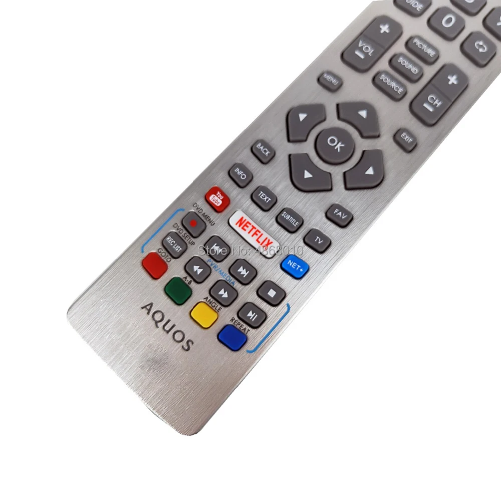 Nowy oryginalny pilot do telewizora SHWRMC0115 do Sharp Aquos telewizor Smart LED IR Controle z Netflix Youtube 3D, proszę kliknąć na przycisk „