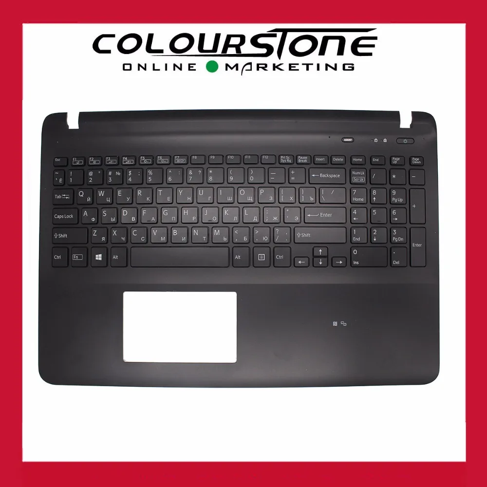 Imagem -01 - para Sony Fit15 Svf152 Svf153 Svf15e com Capa c com Backlit Rússia Teclado Preto Withou Touchpad para sony fit15 svf152 svf153 svf15e com capa c com backlit russia teclado preto withou touchpad 01