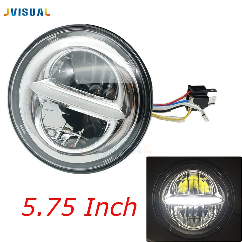 

5.75'' LED Headlight For Street XG500 Iron Low XL883 Dyna Sportster V-Rod Night FLSTSE Triumph Rocket 5.75 Inch Headlamp