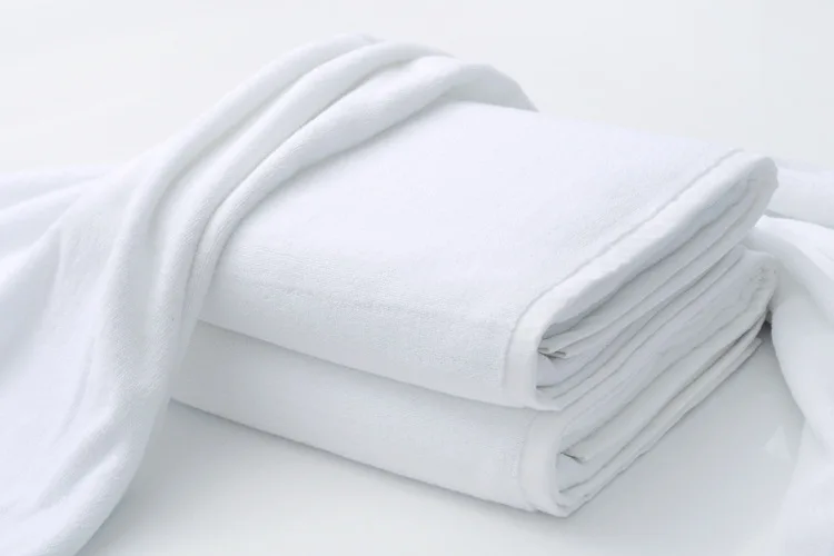 Luxury Large Hotel White Cotton Bath Towel for Adults SPA Sauna Beauty Salon Towels Bedspread Bathroom beach towel Free Shipping