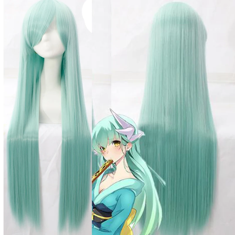 FGO Fate Grand Order Cosplay Wig Berserker Kiyohime Wigs Women 100cm Long Straight Synthetic Hair + Wig Cap