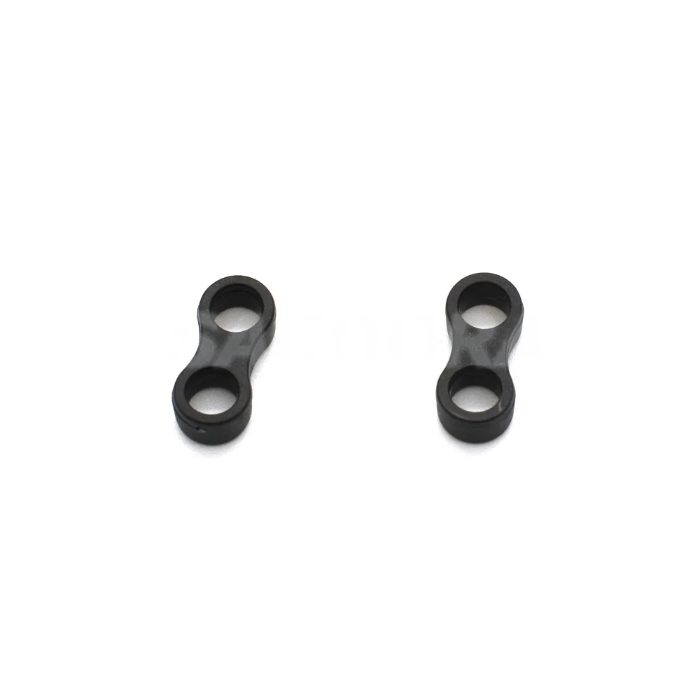 10pcs/pack Black Plastic Cord Lock 2 Holes Rope Connector Piece Stopper Toggle Slider Clip