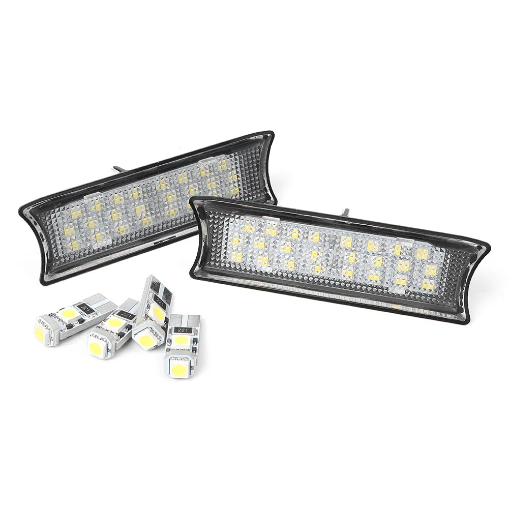 2Pcs White LED Light Car Interior Roof Ceiling Lamp Reading Light for BMW E90 E91 E92 3-SERIES 2006 2007 2008 2009 2010 2011