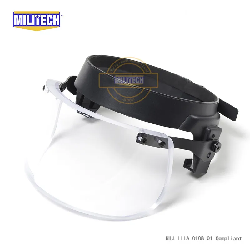 Militech-防弾バイザー,ヘルメット固定リング,防弾バイザー,リッチ
