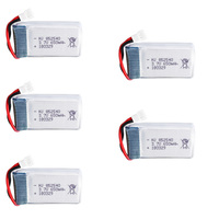 5pcs/lot 3.7V 650mAh 30C lipo battery For Syma X5C-1 X5C X5 X5SC X5SW X6SW H9D H5C LiDiRC L15FW RC Drone parts battery 852540