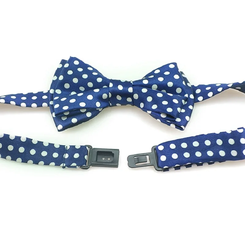 สีแดงจุดสีขาวเด็ก Bow Tie เด็กผู้หญิงเด็ก "Polka Dot" Tuxedo น่ารักผีเสื้อของขวัญ Cravat อย่างเป็นทางการ 2020 ใหม่