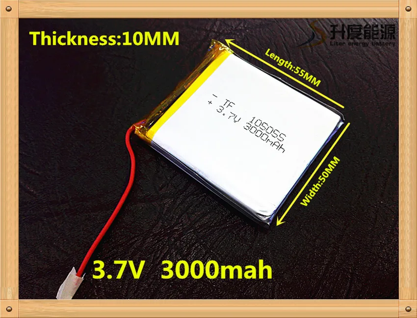 3.7 V lithium polymer battery 3000 mah interphone 105055 GPS vehicle traveling data recorder