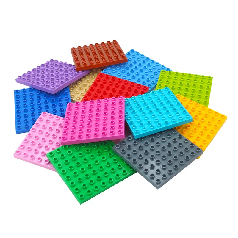 Big Building Blocks Compatible Big Size Brick Kids DIY Toys ABS Plastic Building Toys Blocks Parts 8x8 Educational Learning