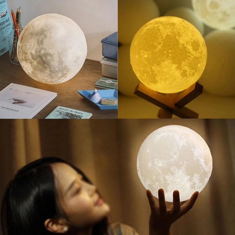 2019 New LED USB Magical Moon Night Light Lamp Table Desk Moonlight Birthday Gift