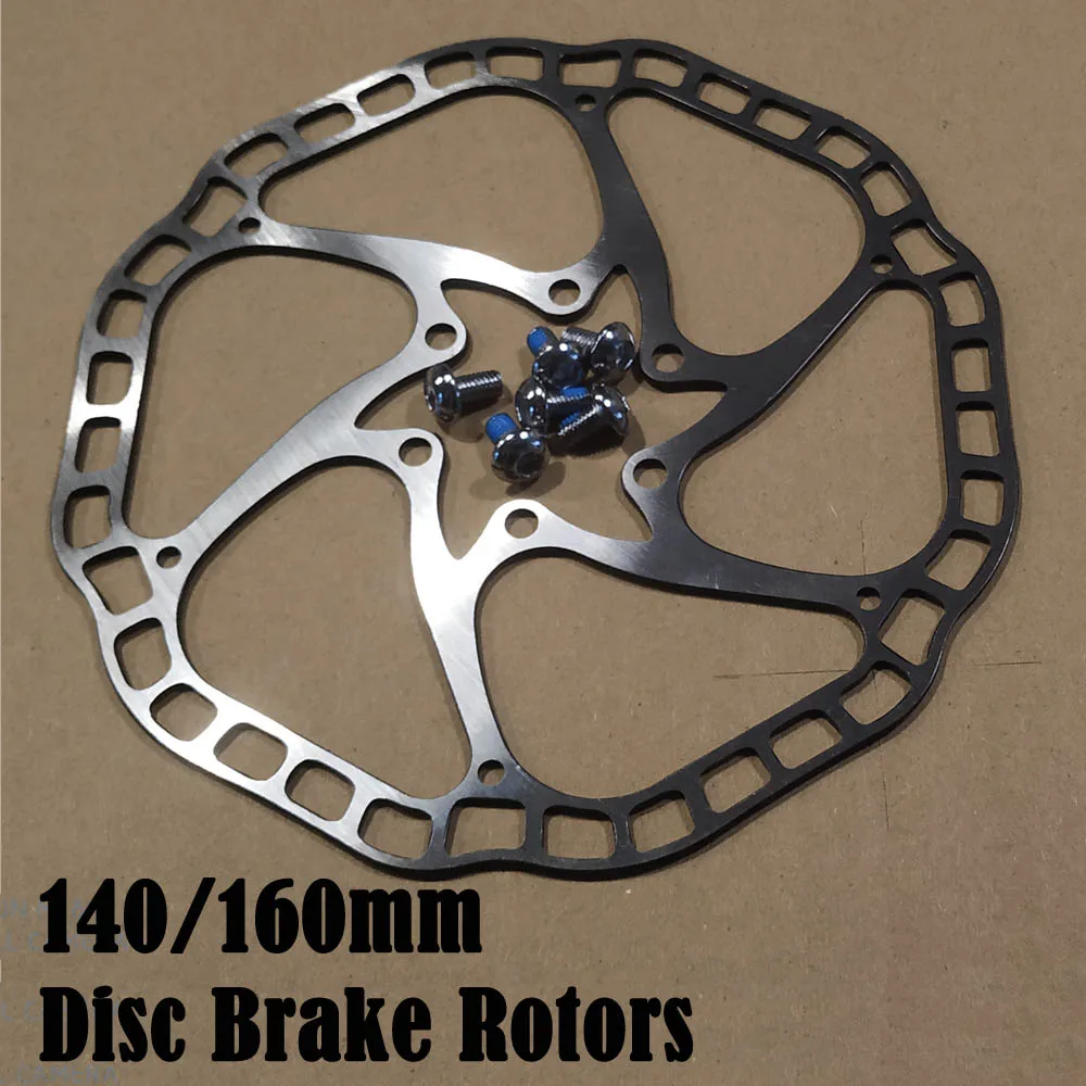 Ultra-light  With bolts Bicycle Hydraulic Disc brake Rotors  MTB bike Road Racing Bike Brake Disc Rotor 140mm / 160mm 44mm