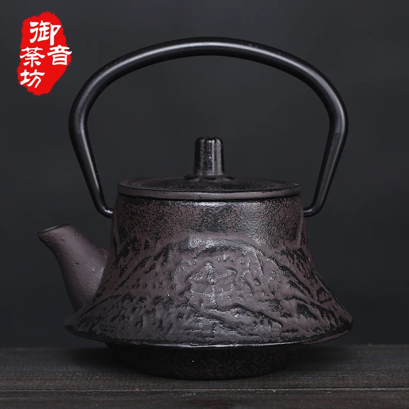 0.3L Cast Iron Teapot Set Tea Pot Tetsubin Kettle Drinkware 300ml Kung Fu Infusers Metal Net Filter Cooking Tools